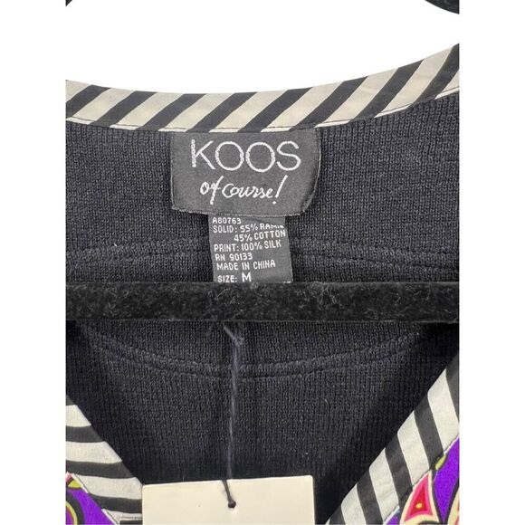 KOOS of Course Silk Button Cardigan Sweater Women’s Medium NEW - Picture 4 of 5